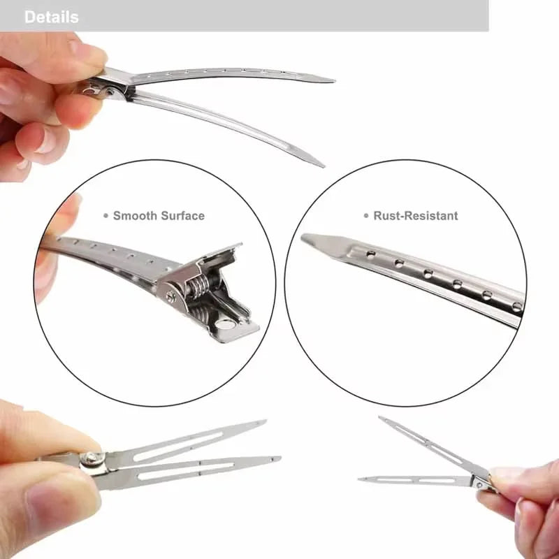 Professional Metal Hair Sectioning Clips | Salon & Extension