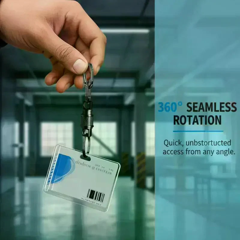 360° Rotating Quick-Release Keychain Clip – Aluminum Alloy