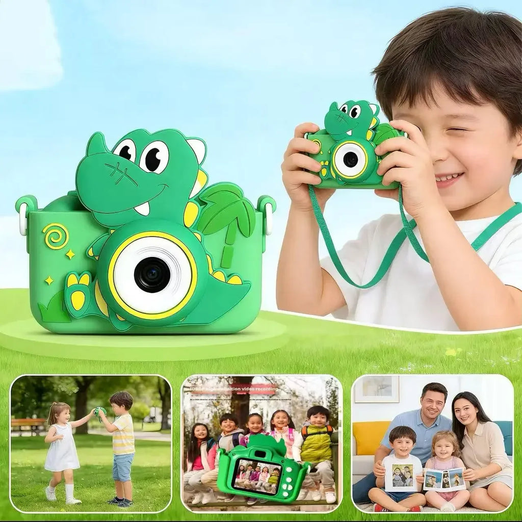 Kids Cartoon Digital Camera 1080P 20MP + 128GB SD | Ages 3–12
