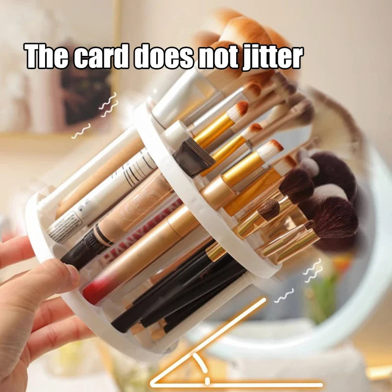45 Hole Makeup Brush Storage Rack Box Detachable Washable Circular