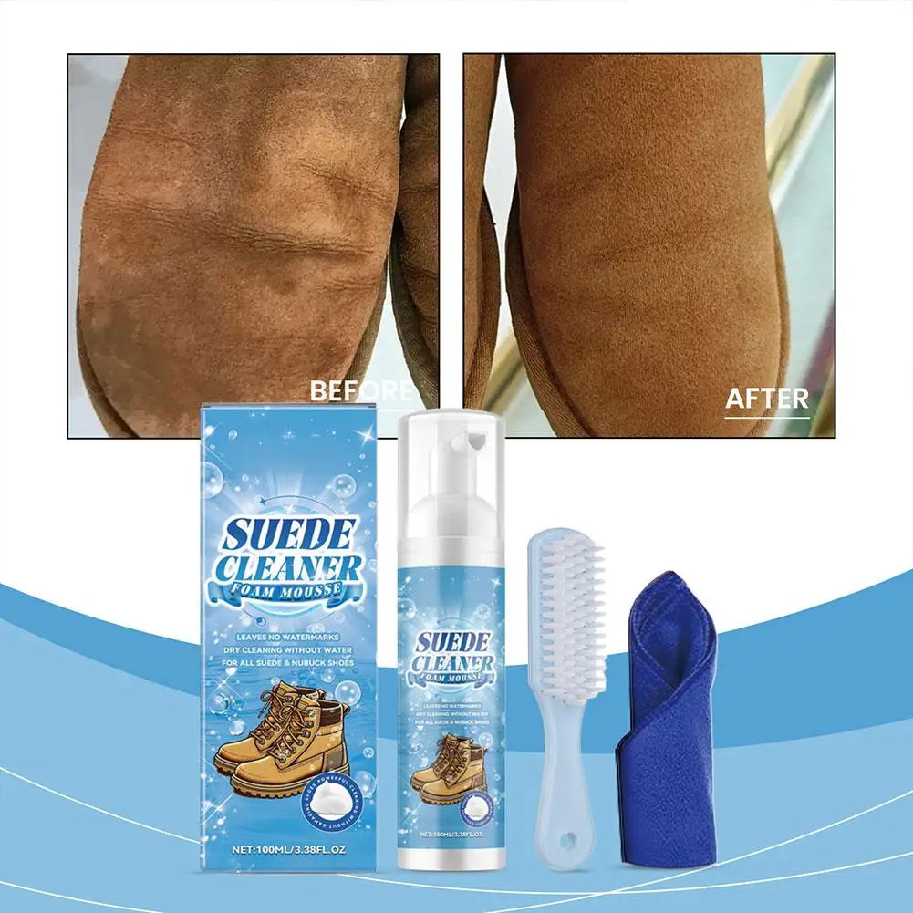 Suede Cleaner Kit – Dry Foam Shoe & Leather Cleaner 100ml
