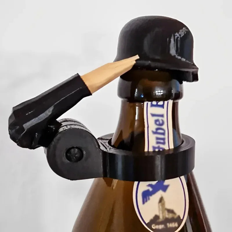 Soldier Helmet Beer Bottle Cap – Funny Silicone Bottle Topper