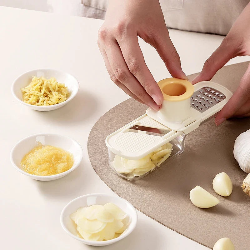 3-in-1 Mini Garlic Chopper Press Grinder | Kitchen Food Processor