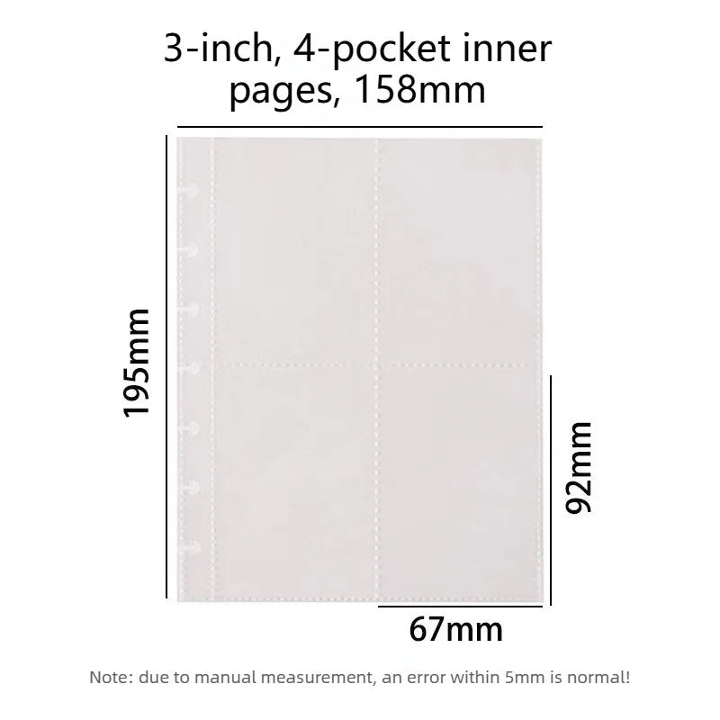 Kpop Photo Album Mushroom Hole Loose-Leaf Card Collection Book