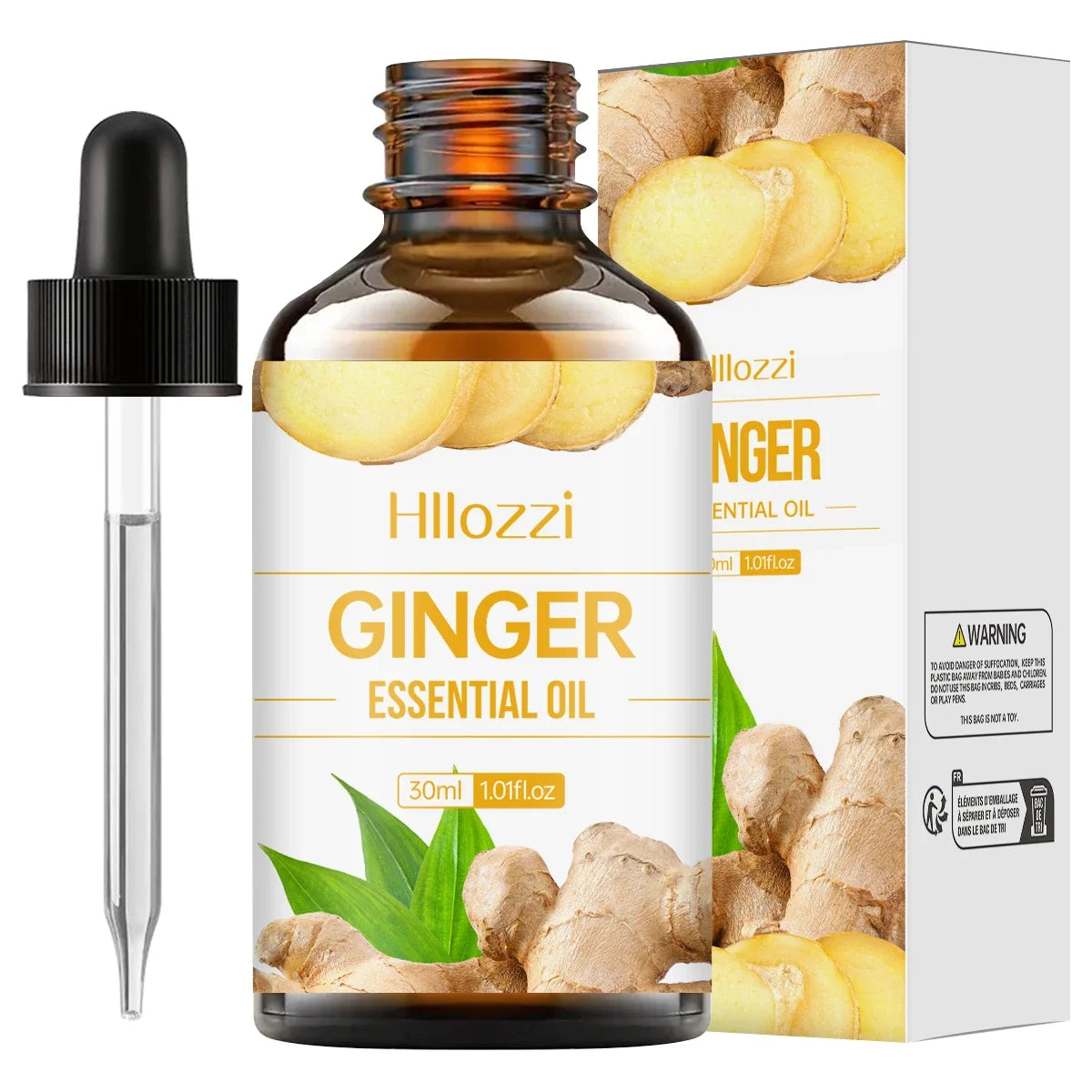 Hllozzi 30ml Ginger Essential Oil – Scalp, Diffuser & DIY