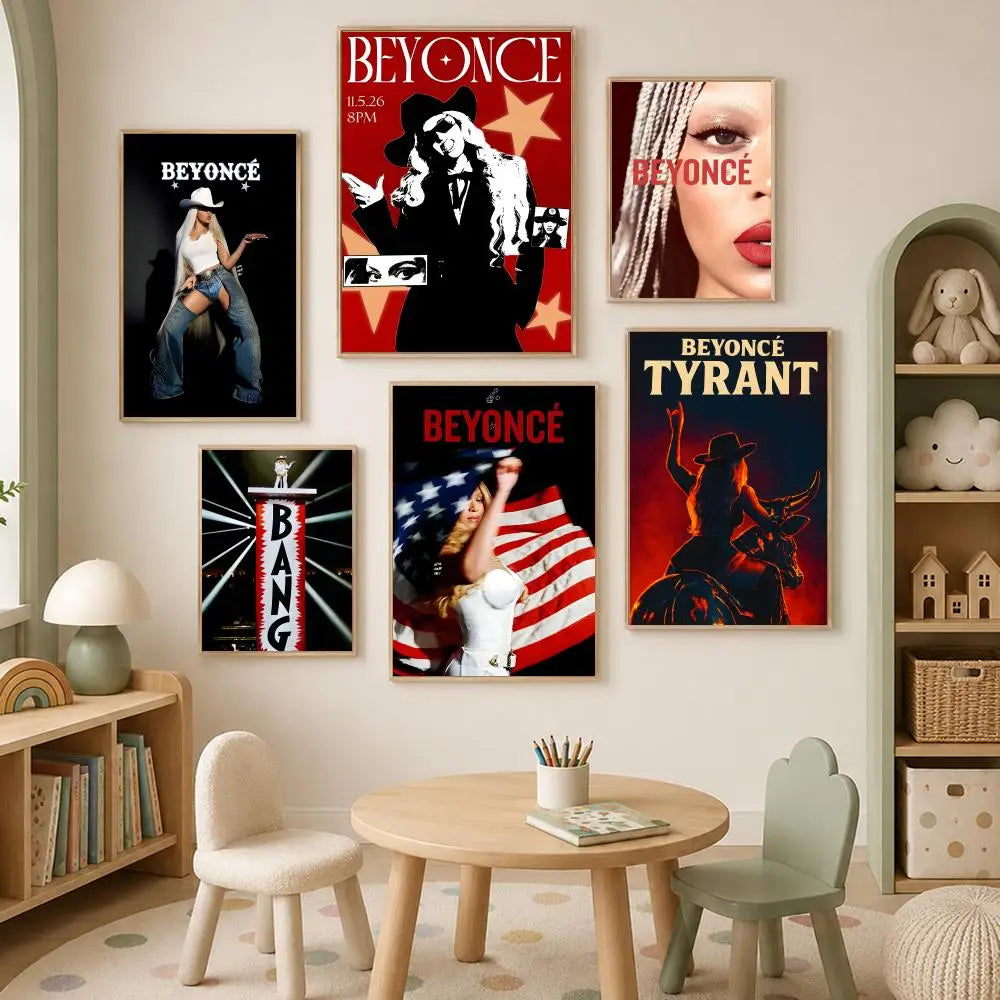 Beyoncé HD Self-Stick Wall Art Poster – Waterproof Home Decor