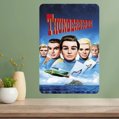 Thunderbirds Classic TV Show Metal Poster Sign | Retro Wall Art