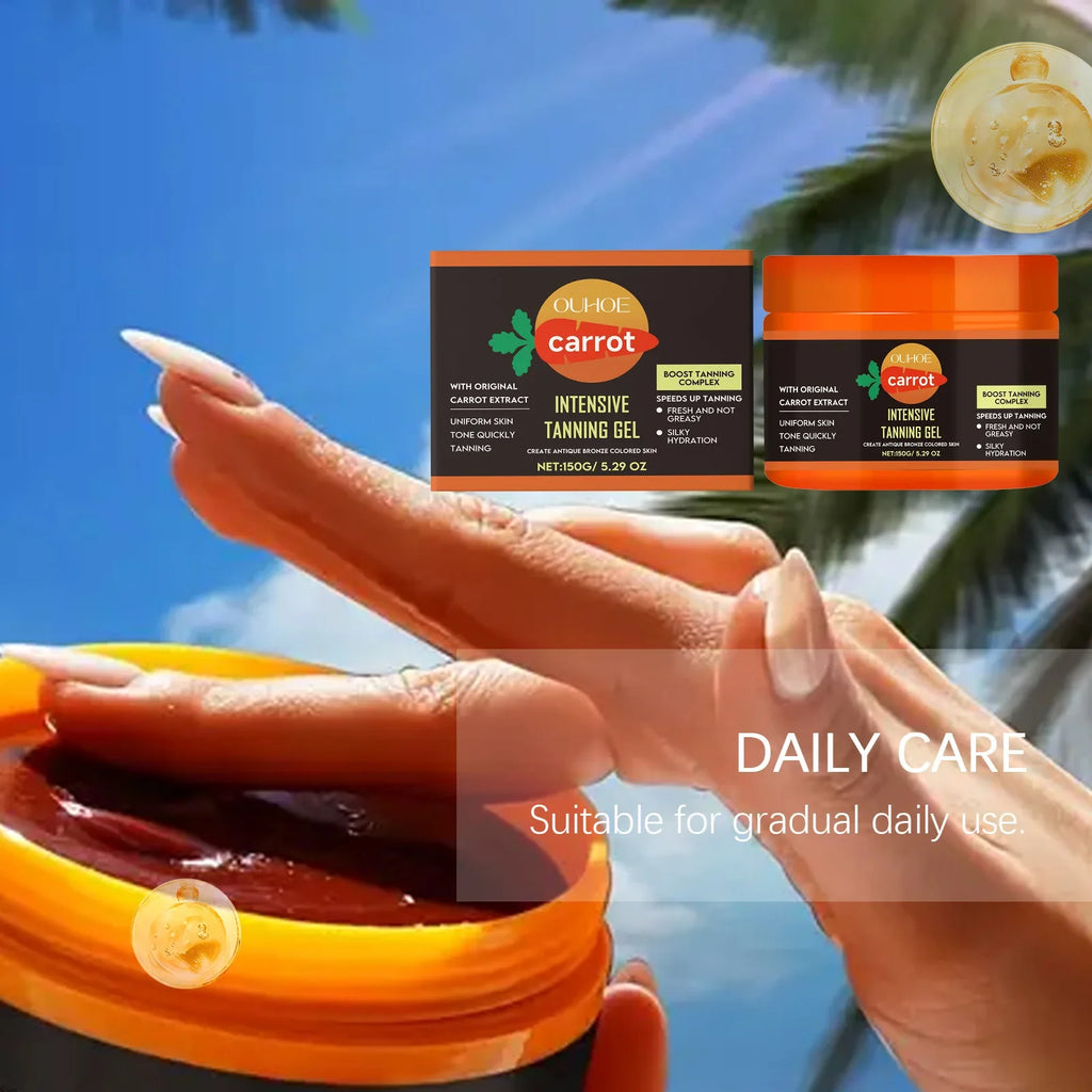 Carrot Tanning Gel – Bronze Glow Self Tanner & Sunbed Cream