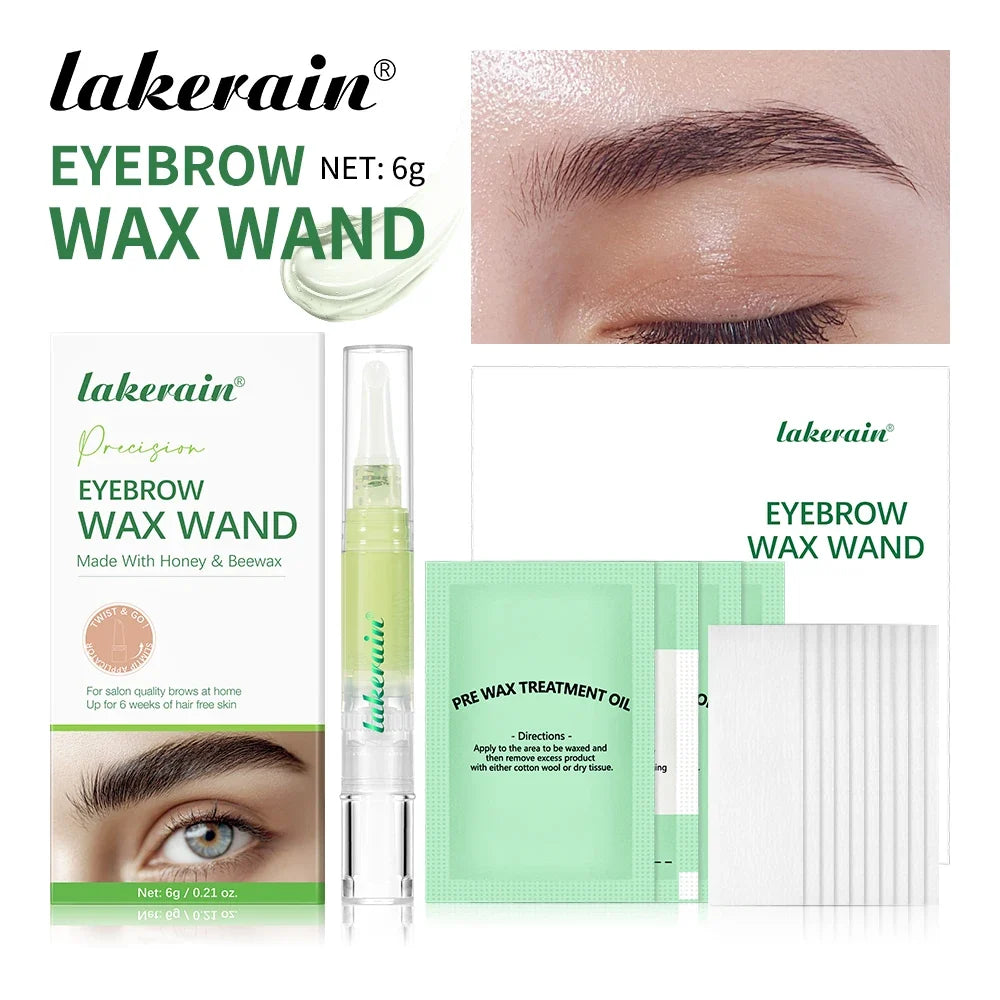 Lakerain Eyebrow Wax Wand Set – DIY Salon Hair Removal Kit