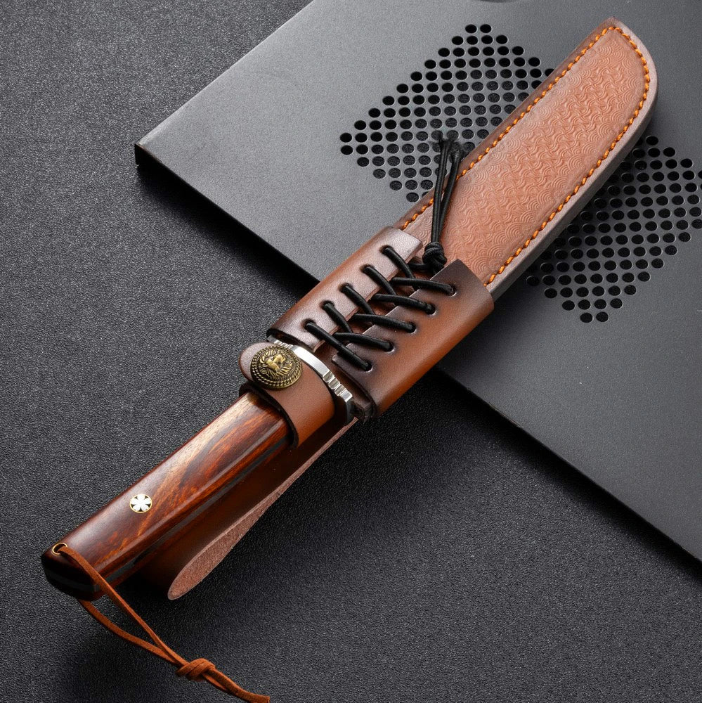 Japanese Chef Knife – 4Cr14 Steel & Red Sandalwood Handle