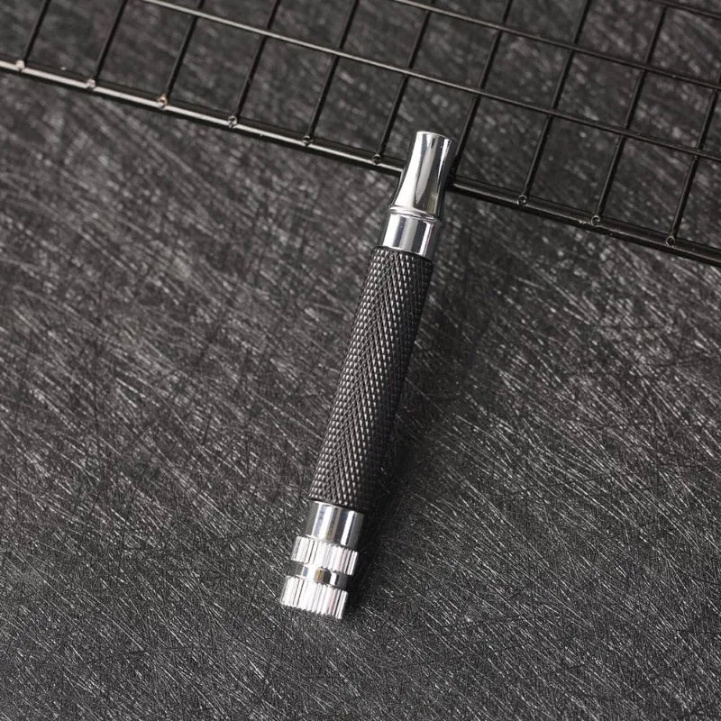 2026 Yaqi Men's Black Chrome Brass Safety Razor Handle Length Classic