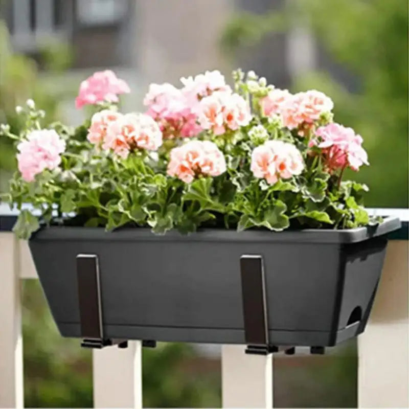 Adjustable Metal Railing Planter Bracket | Fence Flower Box