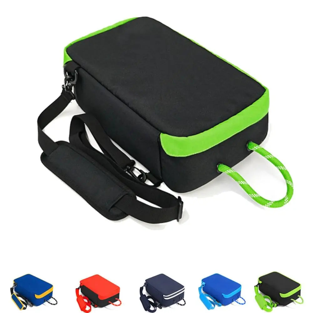 Portable Cuboid Shoe Bag – Breathable Travel Organizer & Shoulder Strap