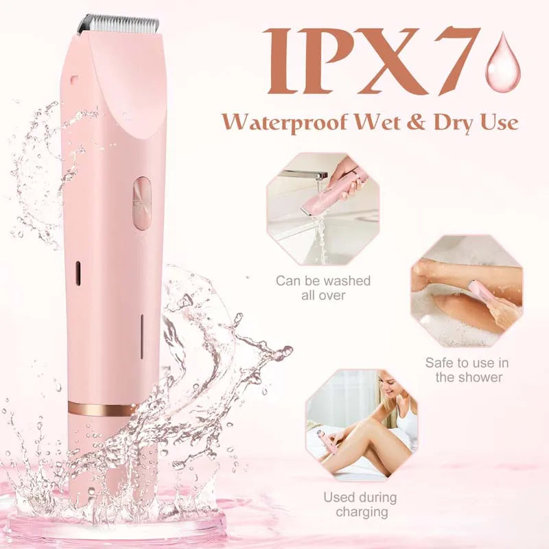 Women's 2-in-1 Electric Shaver & Bikini Trimmer | IPX7 Waterproof