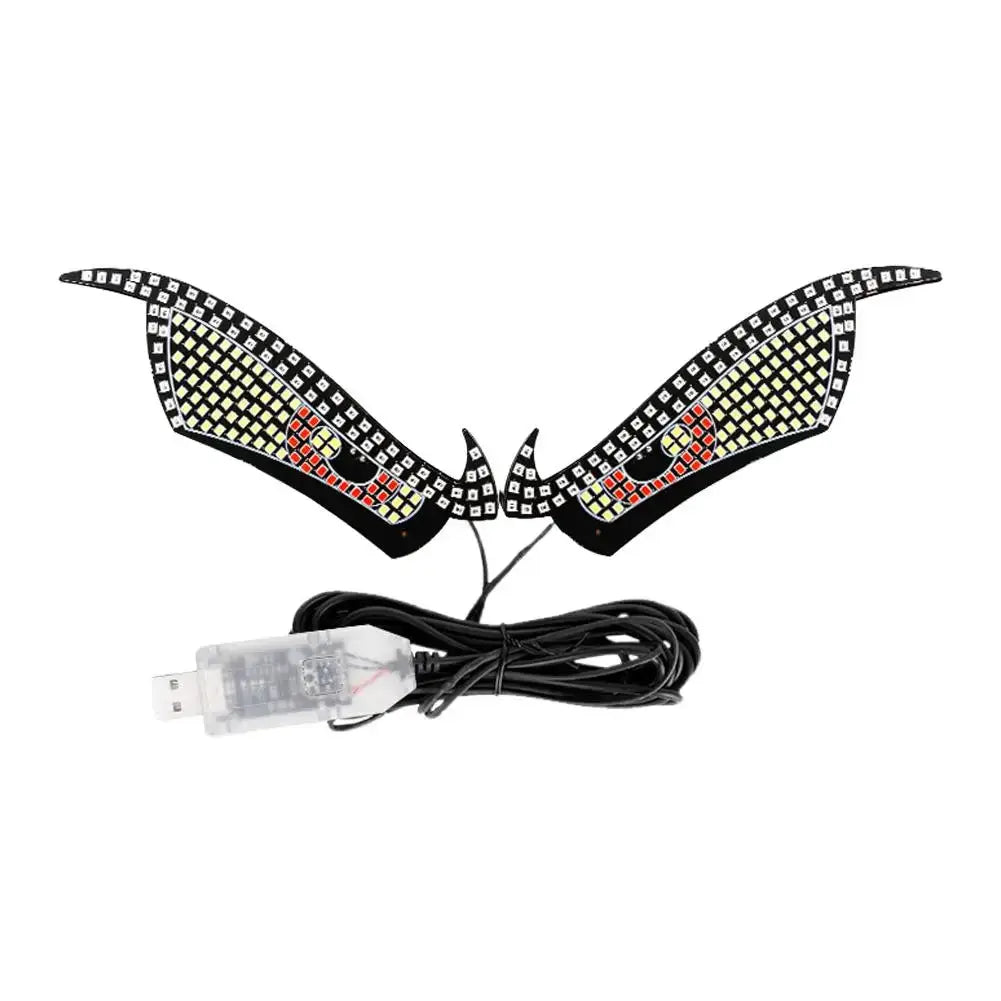 LED Devil Eyes Light for Cars & Trucks – USB, Waterproof Warning Light
