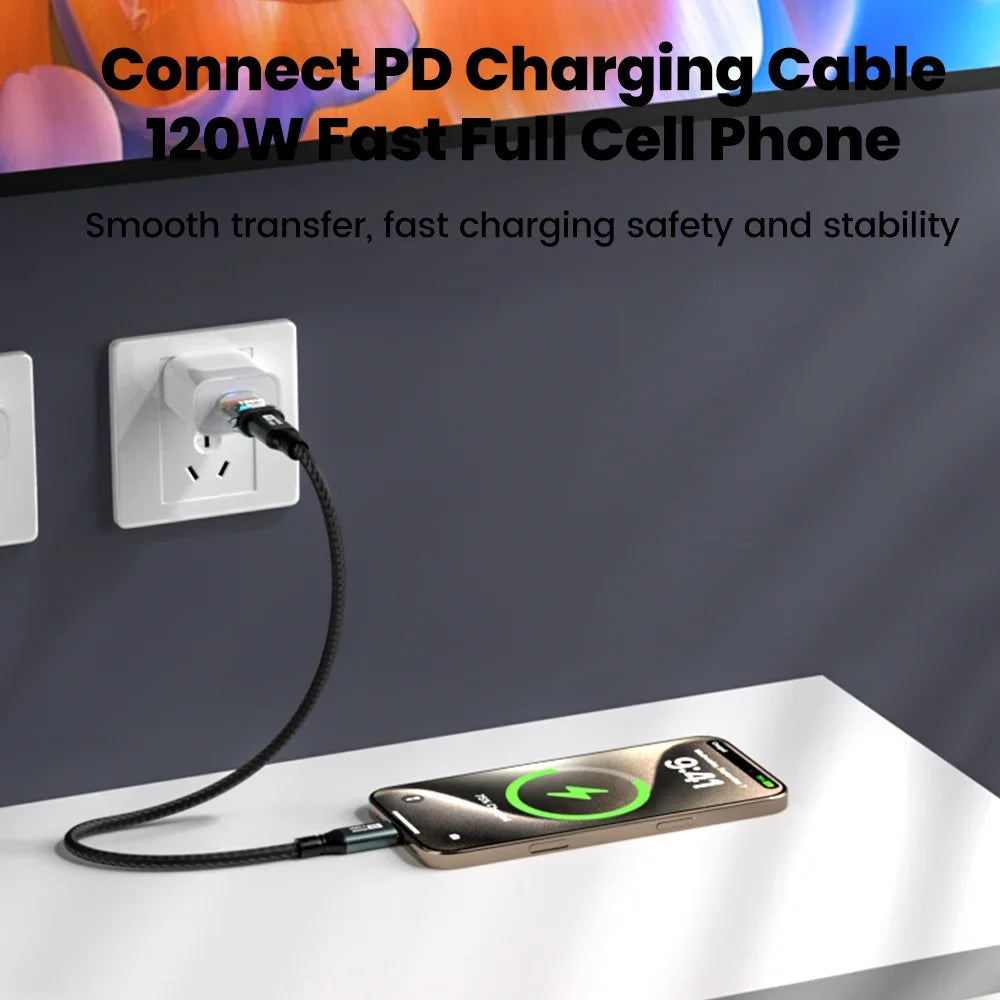 USB-A to Type-C Adapter – 120W Fast Charging & 10Gbps