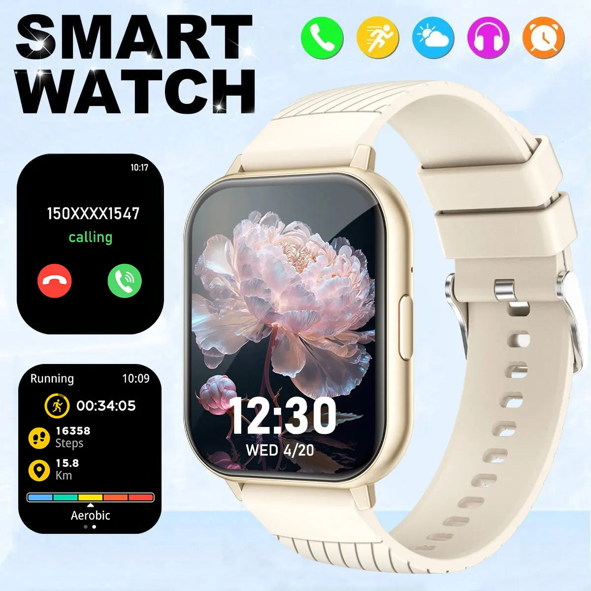 LOMAXFR Smart Watch 1.83" HD – Calls, Sports & Custom Dials
