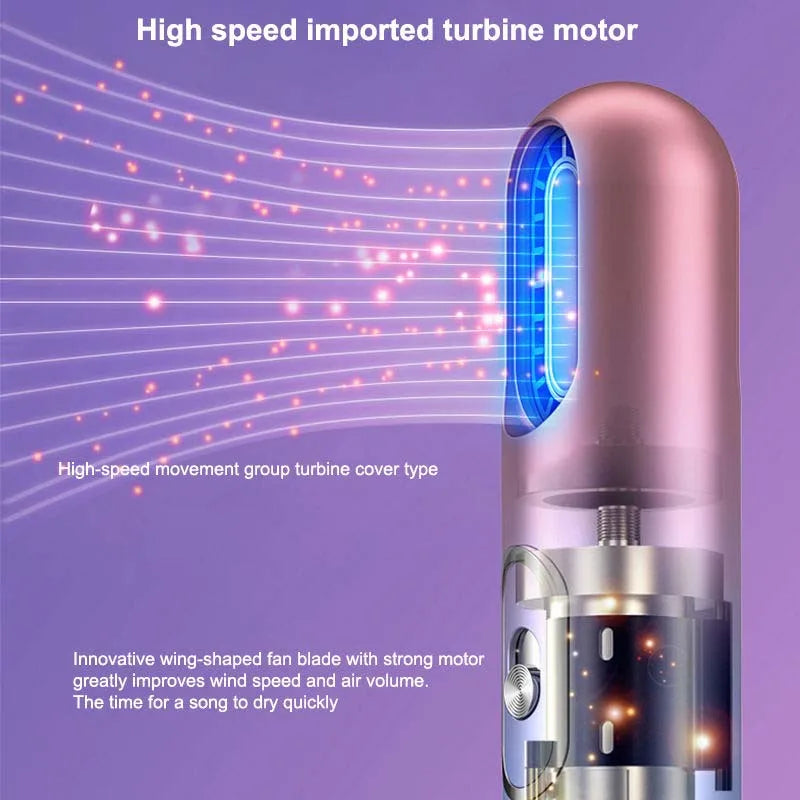 Negative Ion Hair Dryer Brush Set | 800W Ceramic Styling Tool