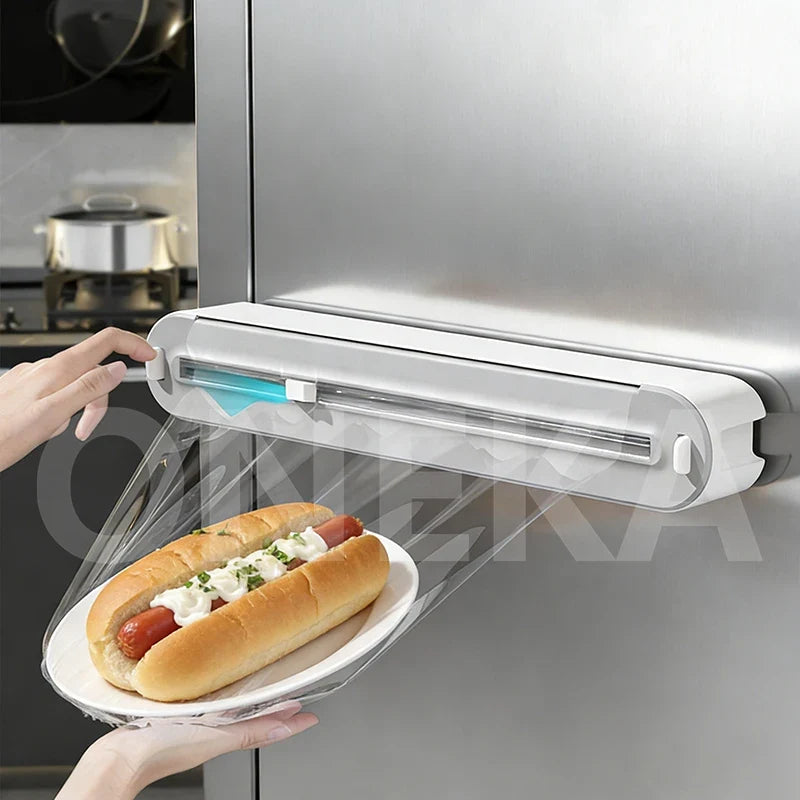 ONEKA Plastic Wrap & Foil Dispenser with Slide Cutter