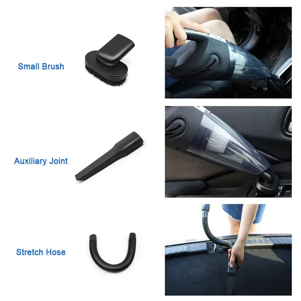Cordless Wet & Dry Handheld Vacuum – 120W HEPA Car & Home