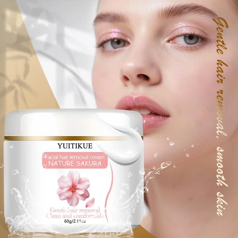 YUITIKUE Sakura Hair Removal Cream – Face & Body, 60g