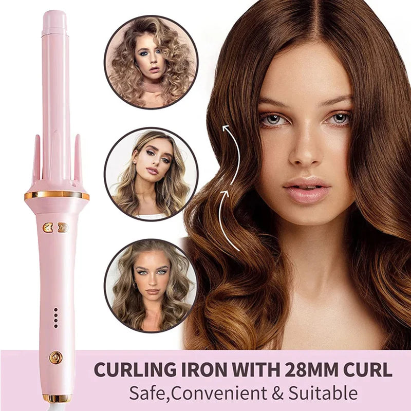 Automatic Ceramic Spin Curling Iron | Negative Ion Wave Curler