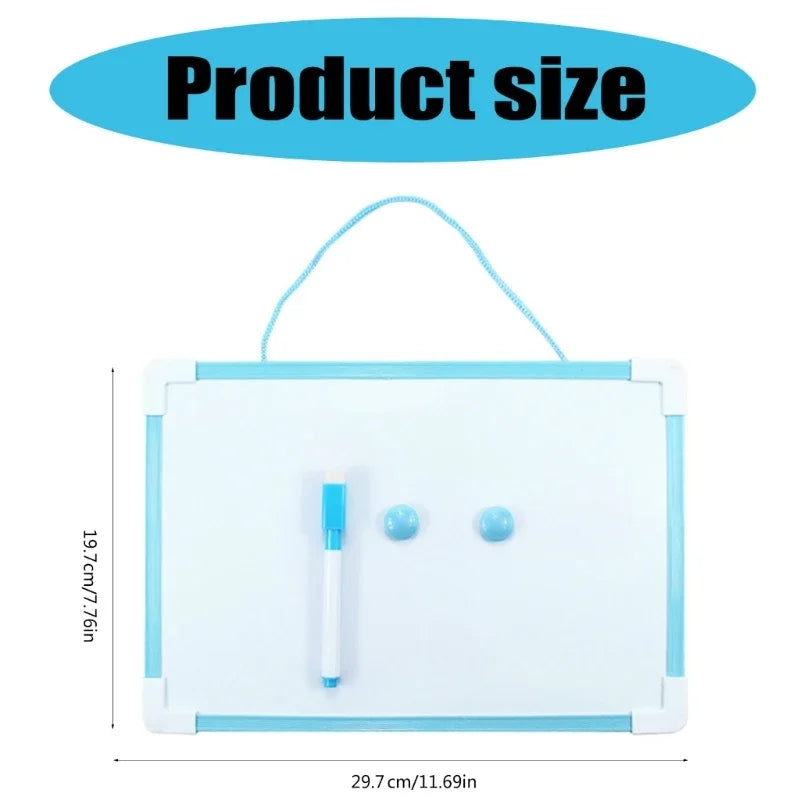 1-Pack Double-sided Magnetic Whiteboard-includes 1 Markers Magnets