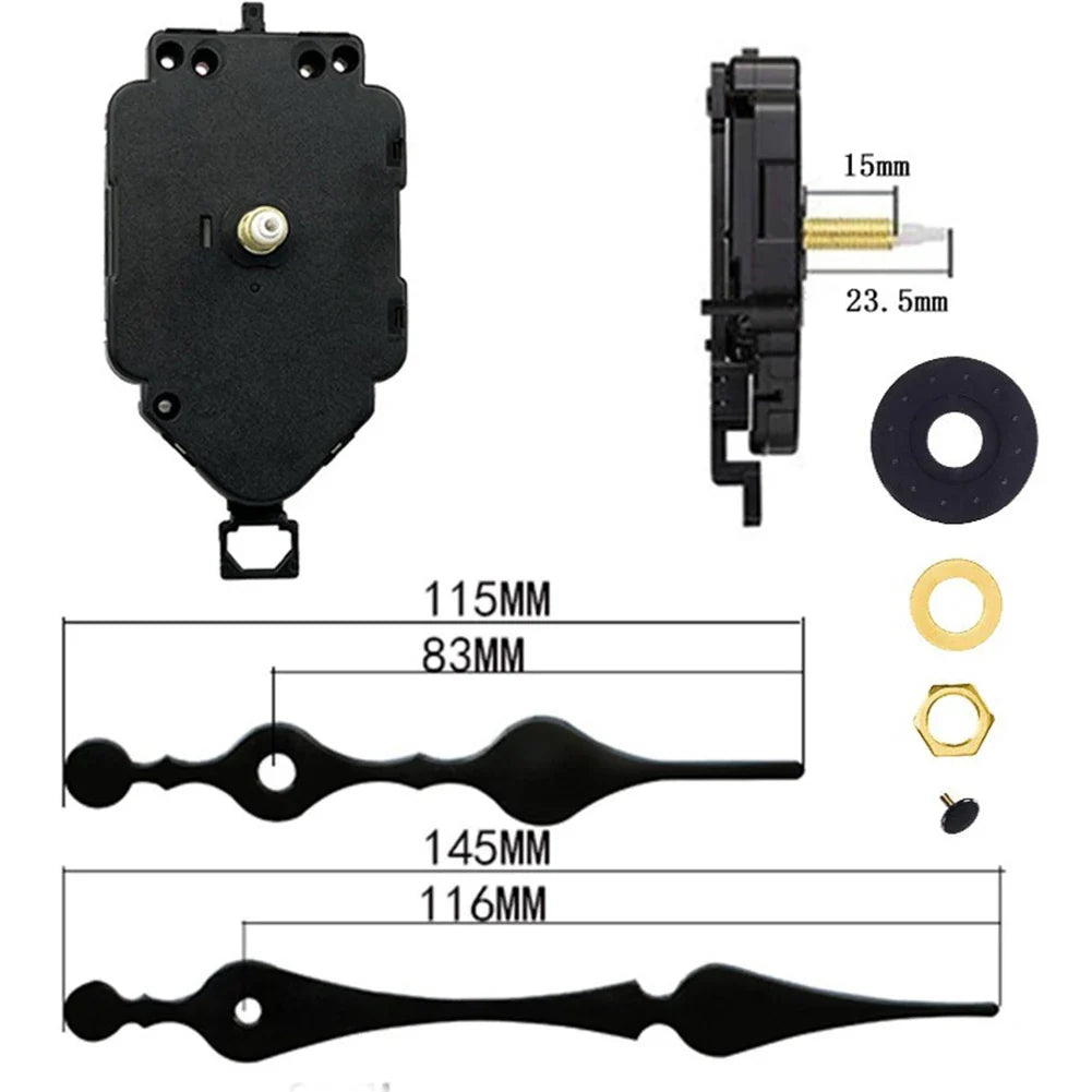 DIY Quartz Clock Movement Kit – 22mm & 23.5mm Long Shaft