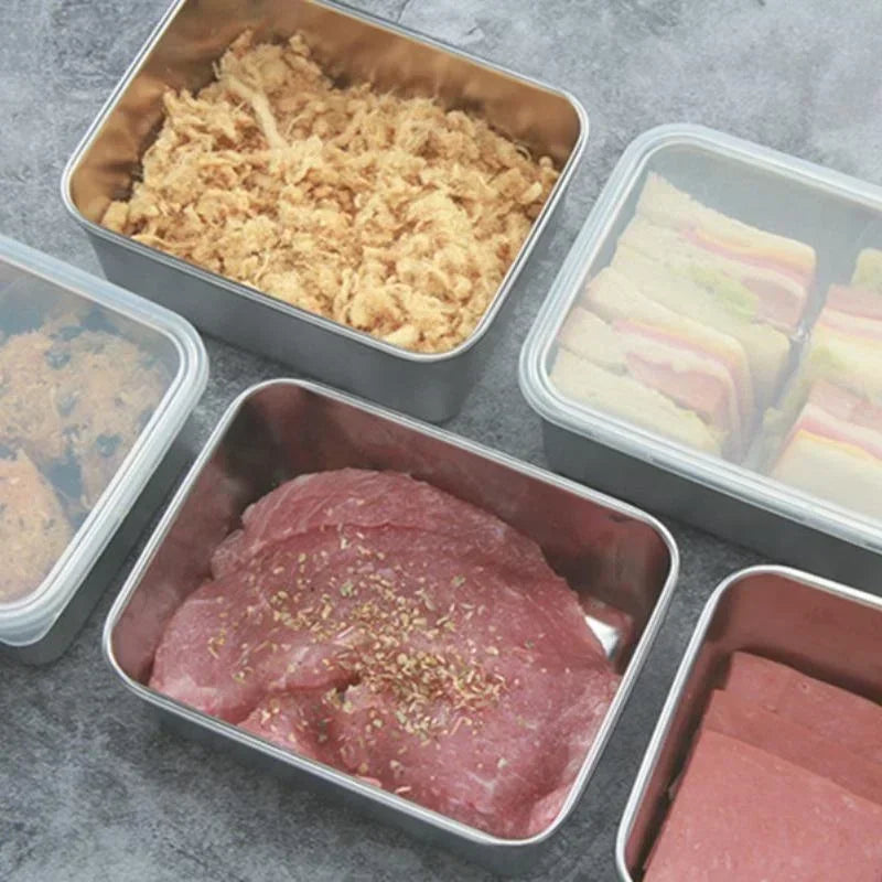 Stainless Steel Food Storage Container | Fridge & Freezer Box