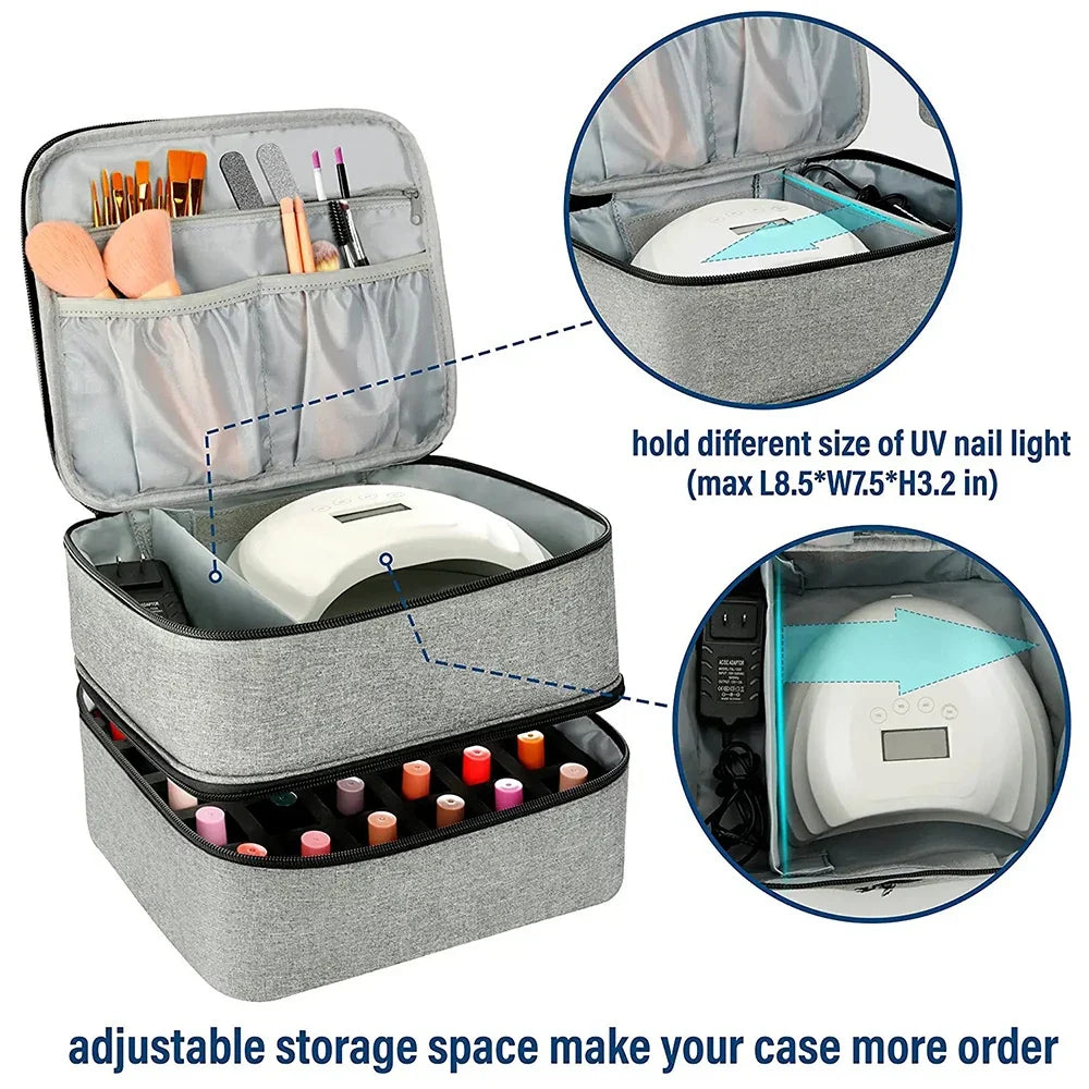 Nail Polish Storage Bag Essential Oil Portable Cosmetic Care Tool Box