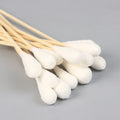 20pcs Sterile Large Head Cotton Swabs – 20cm Wood Stick Buds