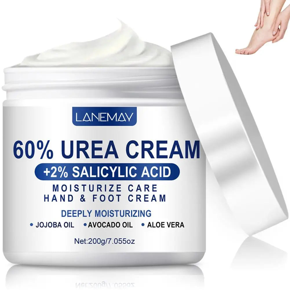 Urea 60% & Salicylic Acid 2% Foot Cream for Cracked Heels 200g