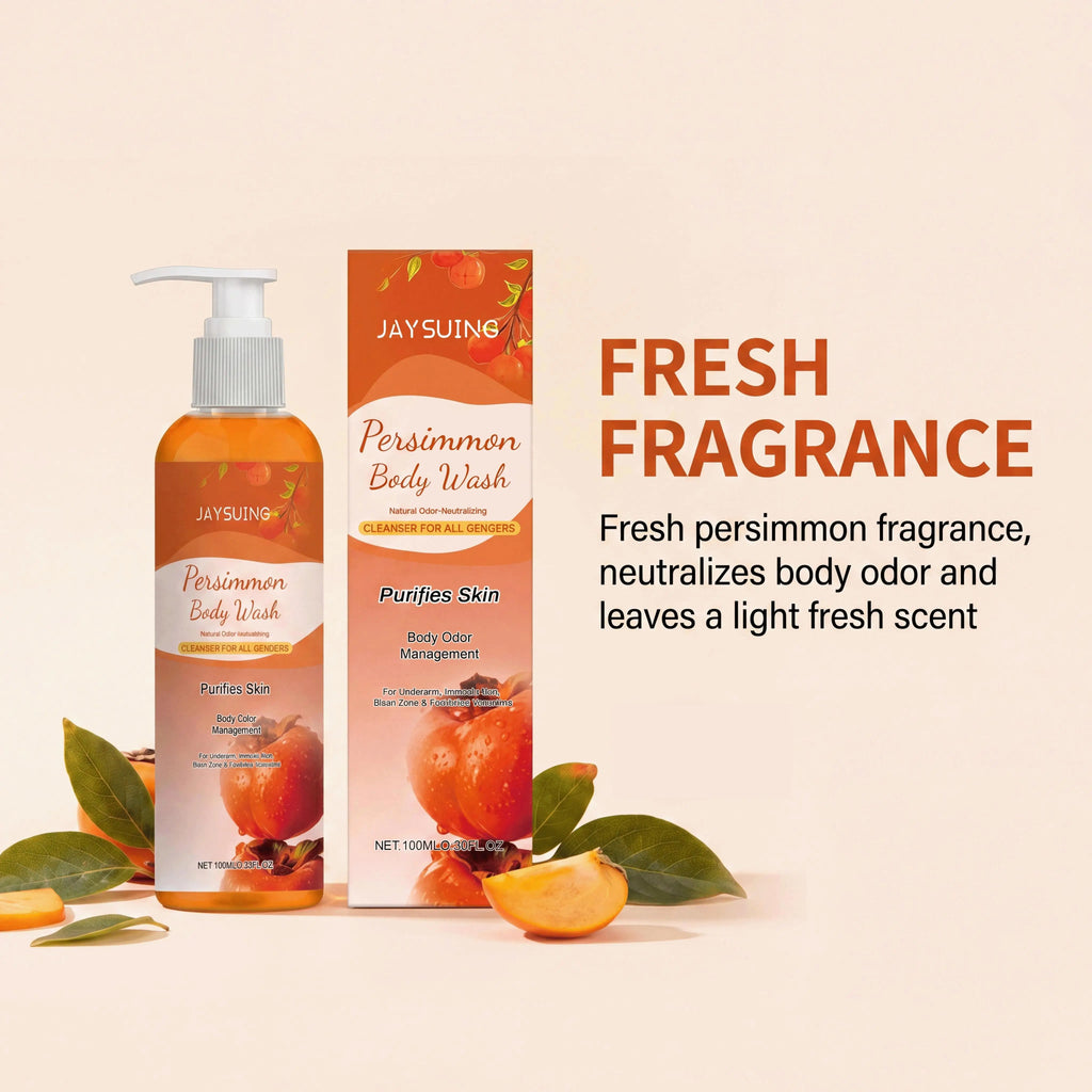 Persimmon Shower Gel – Exfoliating & Deodorizing Body Wash 100ml