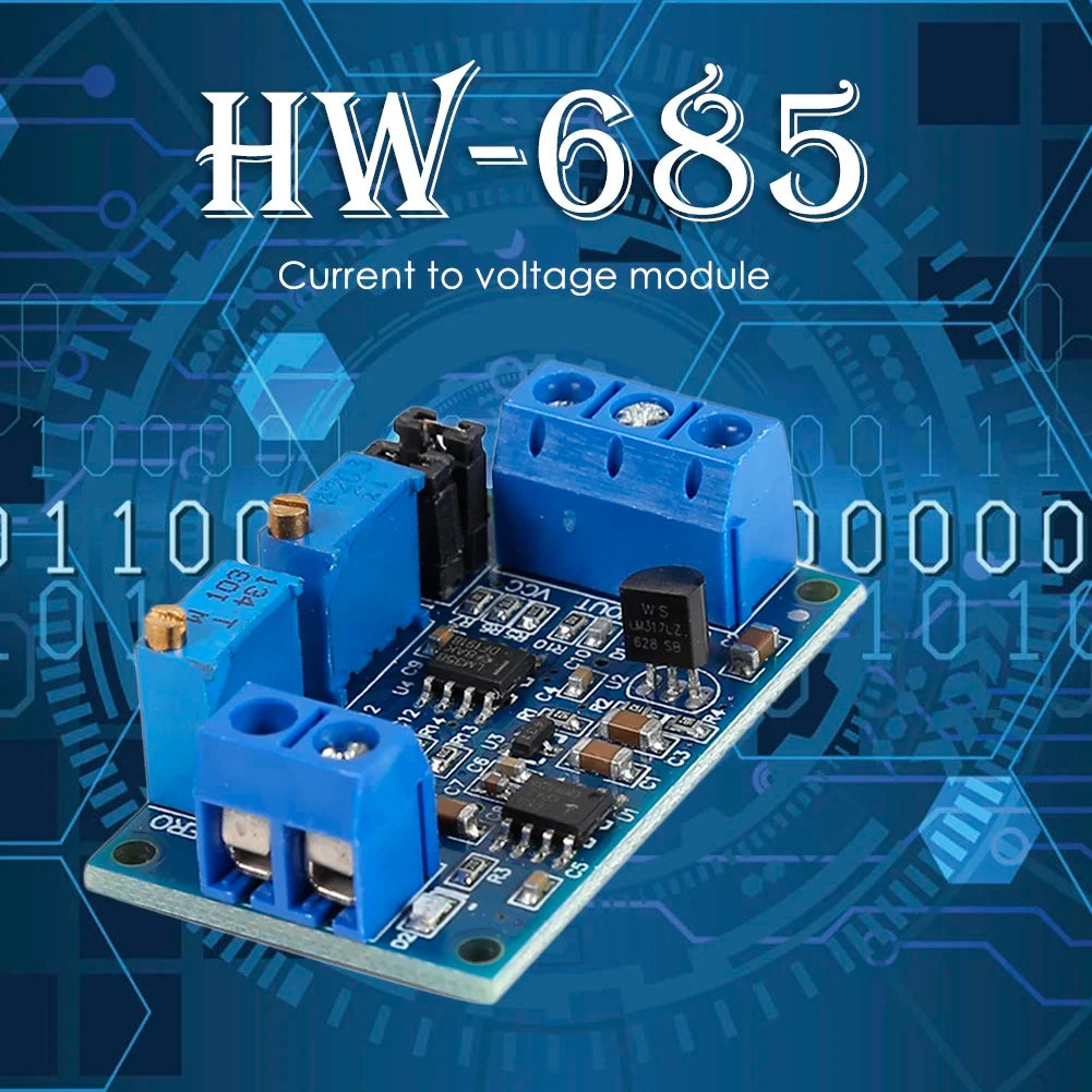 HW-685 Current to Voltage Module 0/4-20mA to 0-3.3V/5V/10V