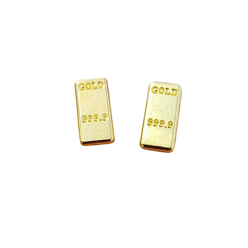50 Pc Miniature Gold Bar Set – Dollhouse Decor & Pretend Play