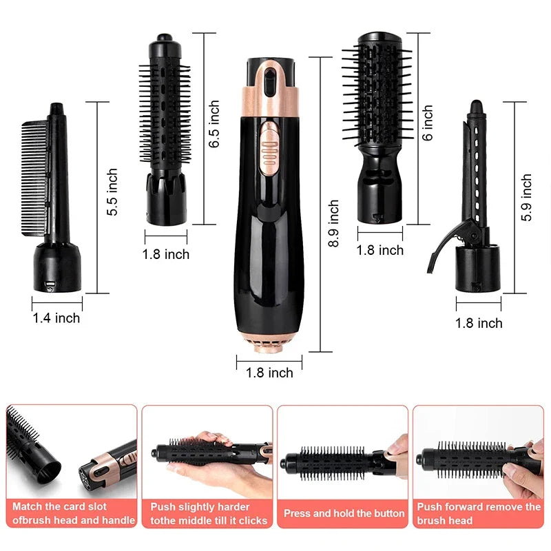 4-in-1 Hot Air Brush | One Step Volumizer & Blow Dryer Set