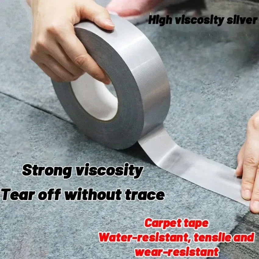 10m Heavy-Duty Waterproof Silver Repair Tape – Industrial Roll