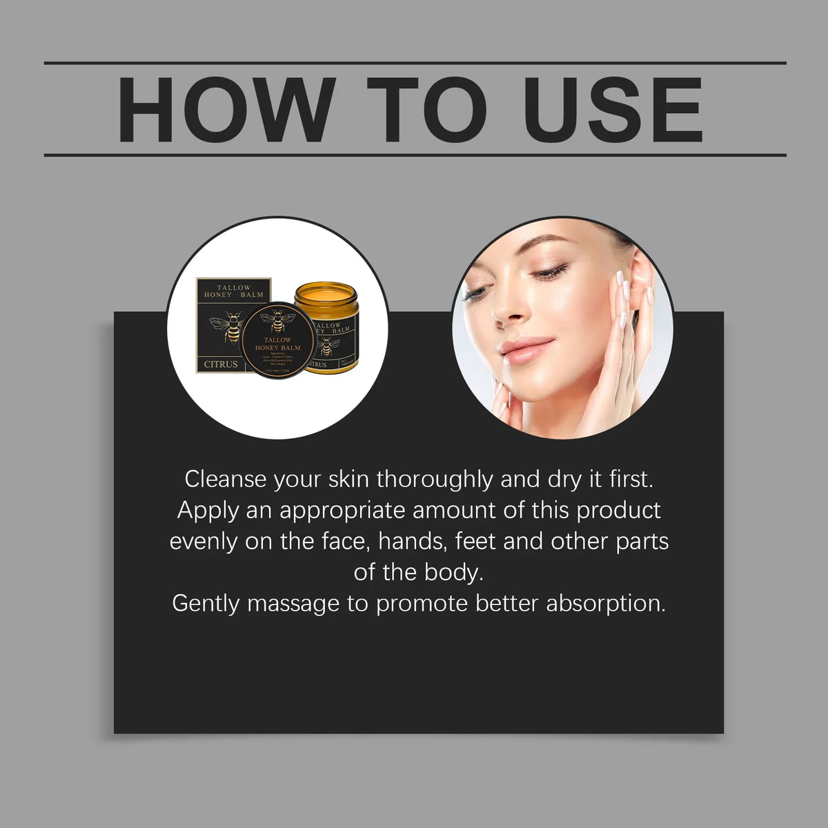 Honey & Beef Tallow Body Cream | Deep Moisture Lavender Citrus