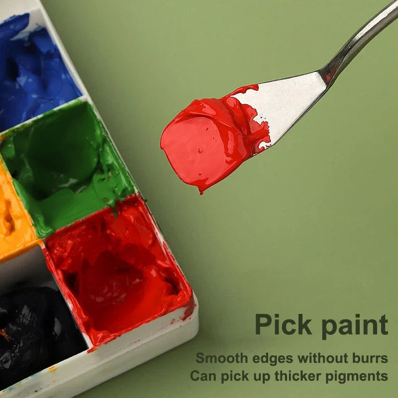 Stainless Steel Palette Knife Set – Oil Painting Spatula Tools