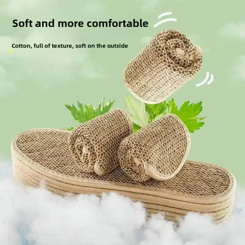 Artemisia Argyi Cotton Linen Insoles – Breathable Odor Resistant