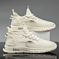 YBQJOO Men's Breathable Mesh Sneakers – Soft Sole Casual Shoes