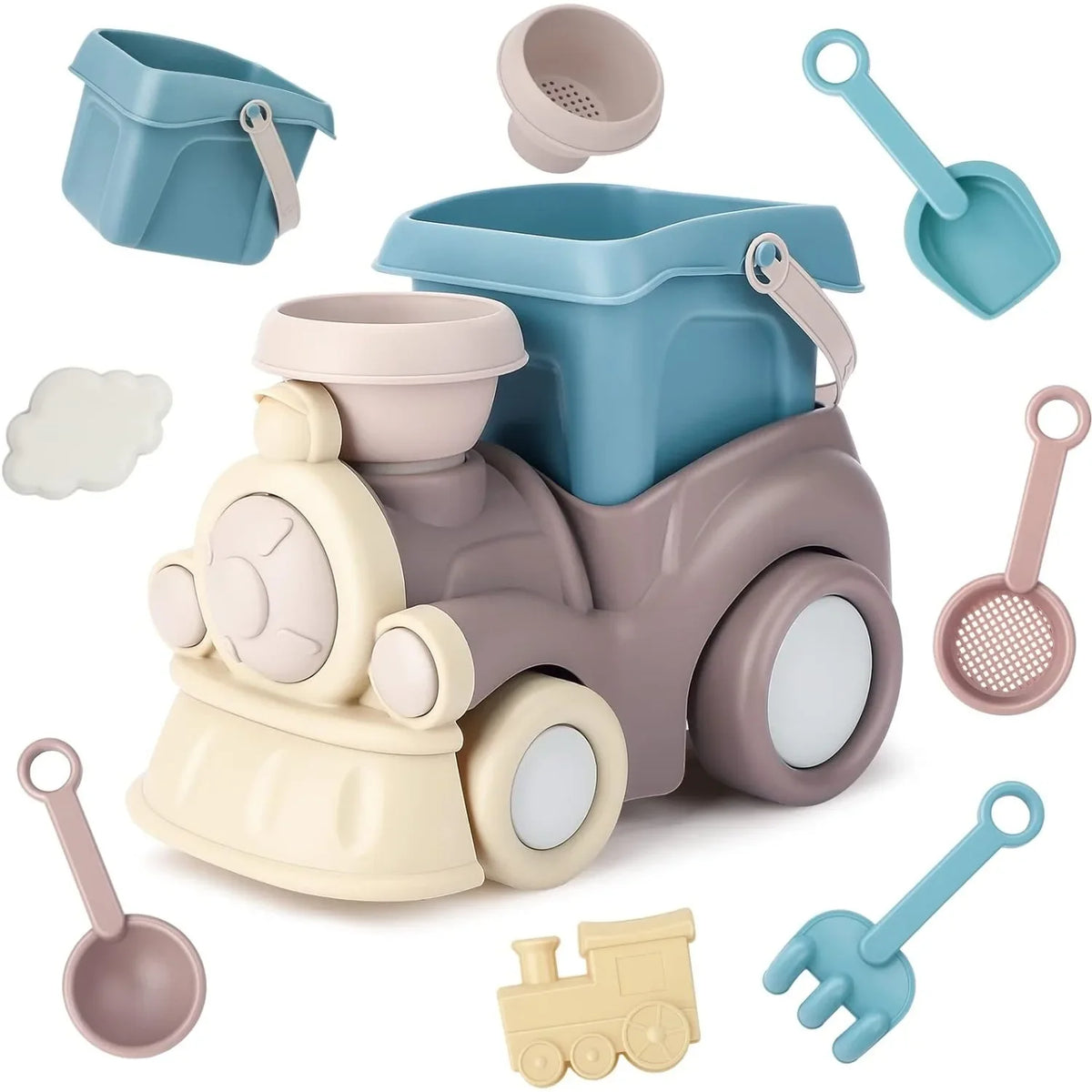 Beach Sand Toys Set for Kids – Bucket, Truck, Rake & More