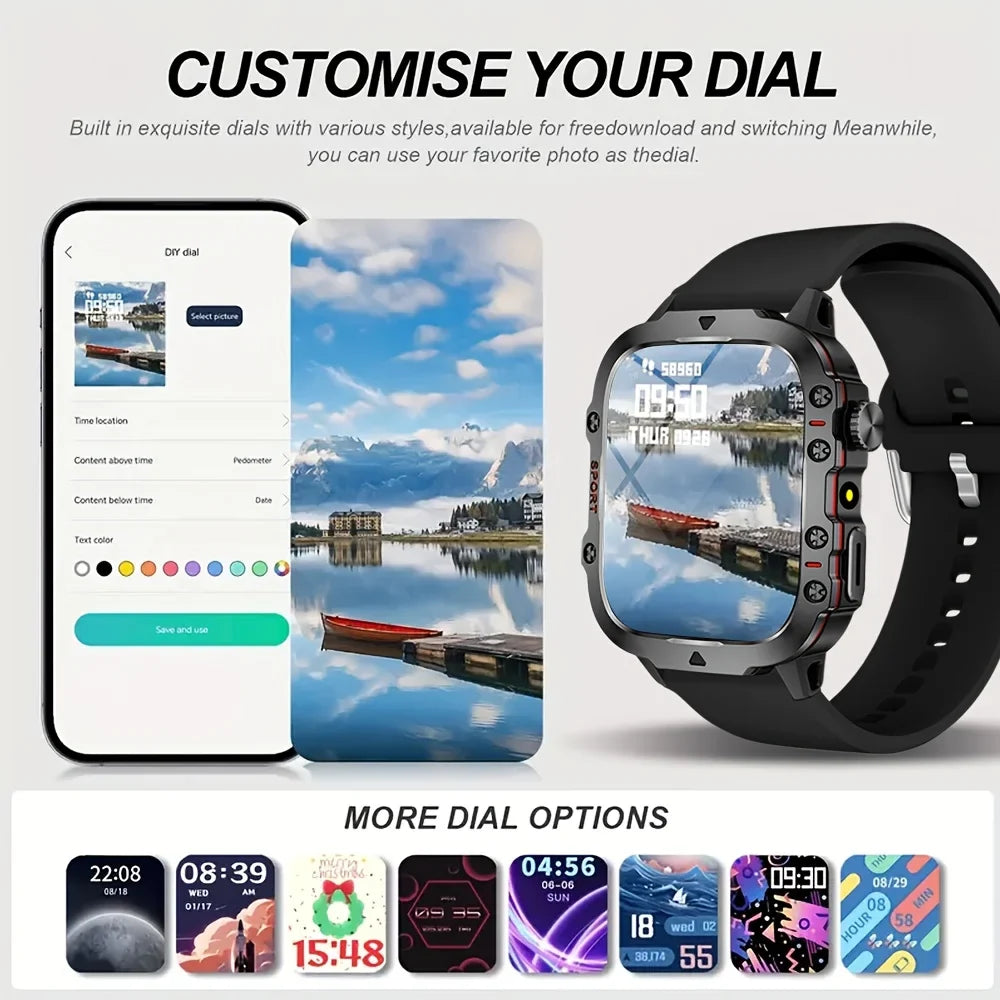 ERUN Smart Watch 1.81" Touchscreen | Sports, Calls & Music