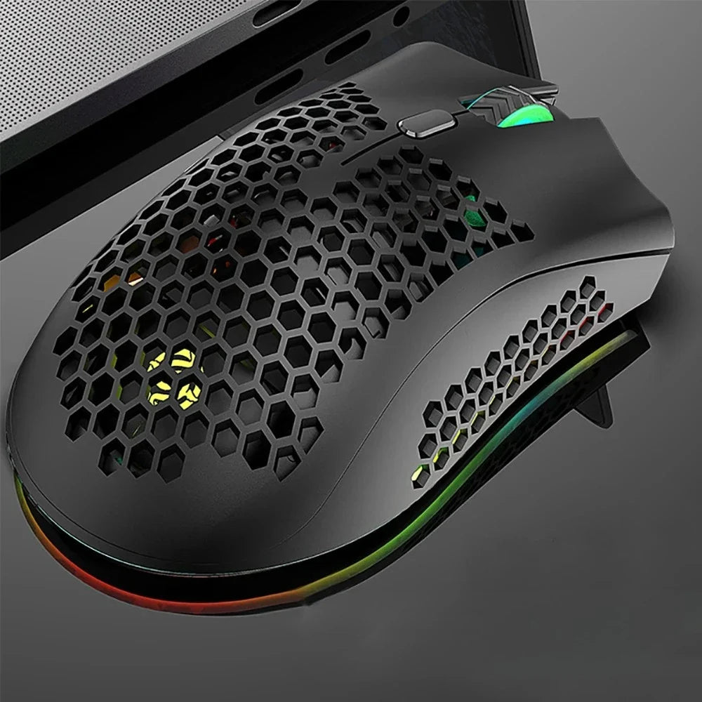 BM600 Wireless RGB Gaming Mouse – 2.4G Rechargeable Ergonomic