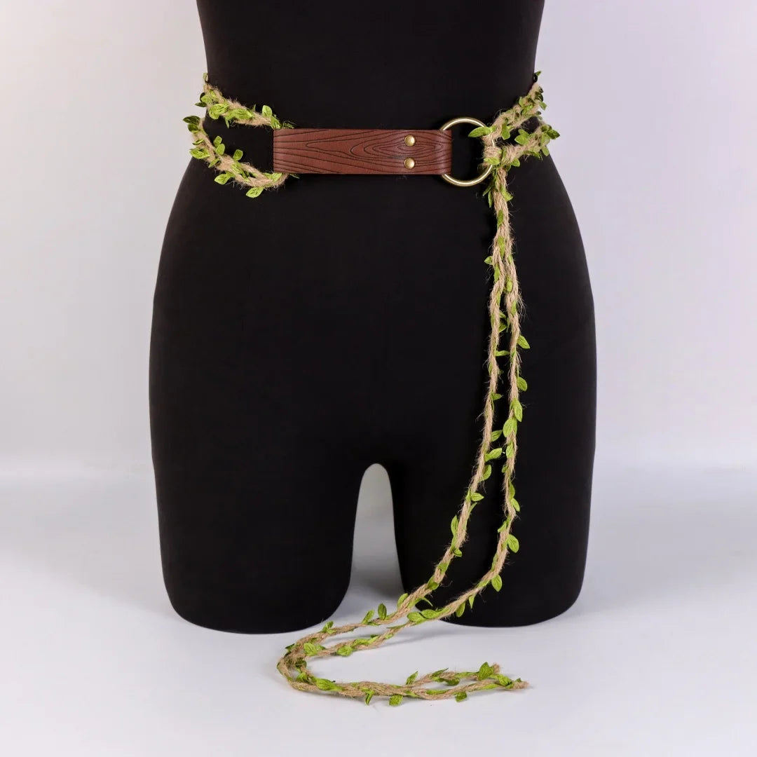 Medieval Long Knot Ring Belt Nordic Witch Rope Viking Revival Costume