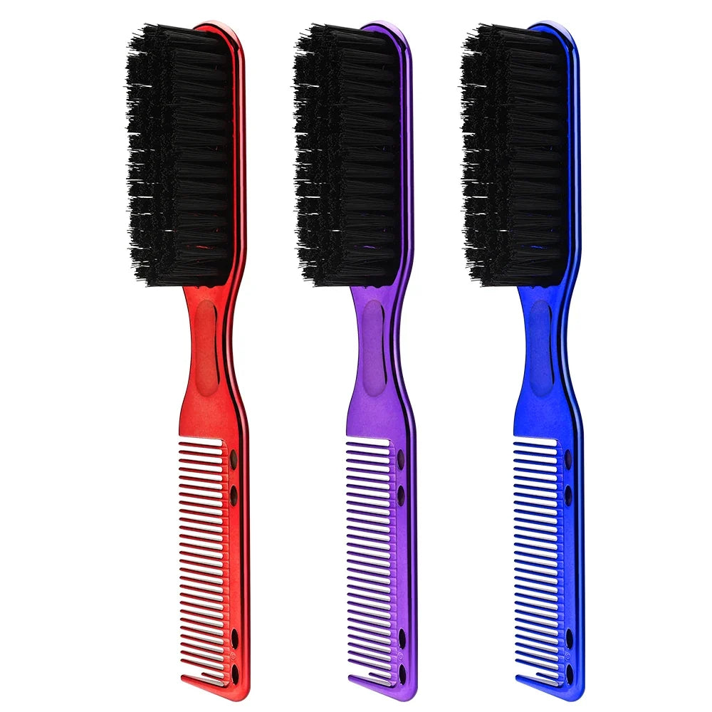 Two-Sided Beard Comb & Shaving Brush | Men's Styling Tool