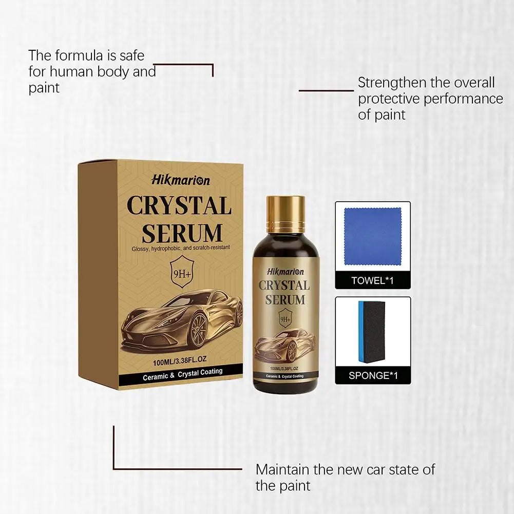 9H+ Car Ceramic Coating 100ml Nano Crystal Hydrophobic Serum