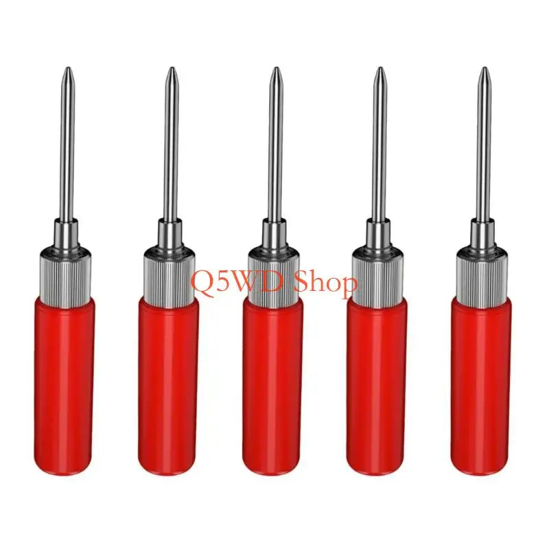 5-Pack Multimeter Test Probes – 2mm Tips, 4mm Banana Connectors