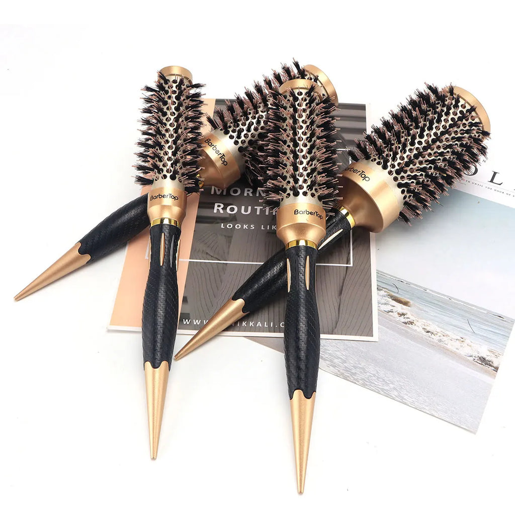 Anti-Static Round Hair Comb | Salon Styling Brush for Curls