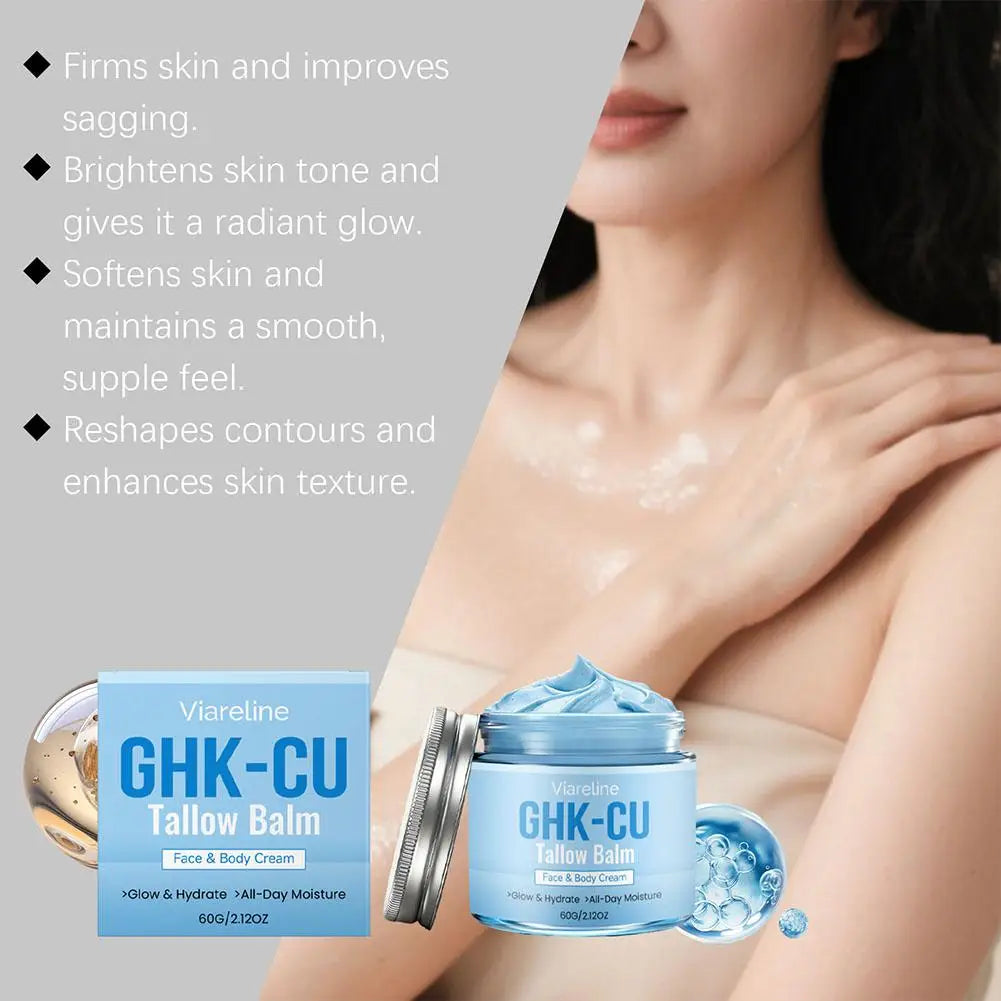 GHK-Cu Copper Peptide Tallow Cream – Face & Body Moisturizer